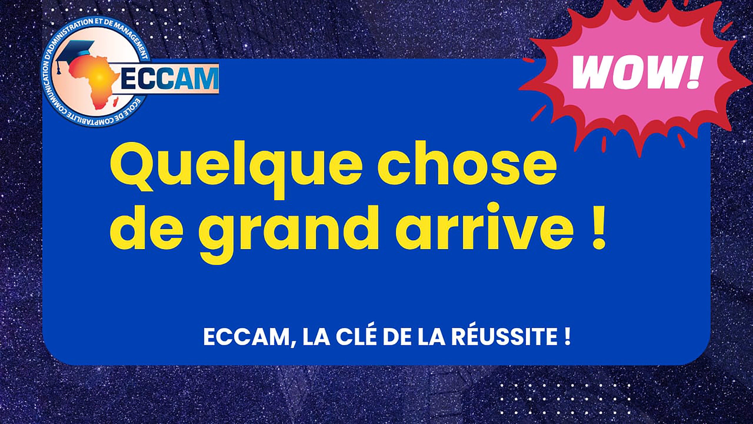 🚨 SURPRISE À l&rsquo;ECCAM ! 🚨
